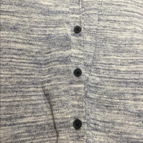 Croft and Barrow Blue Striped Button Cardigan Sweater - Picture 6 of 7